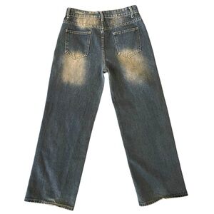 Distressed faded skater style jeans size medium